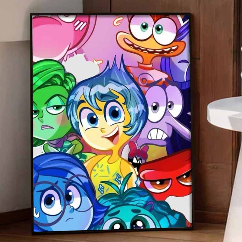 Disney Diamond Painting 5D Handmade DIY Inside Out Diamond Stickers Home Room Decorations Gifts
