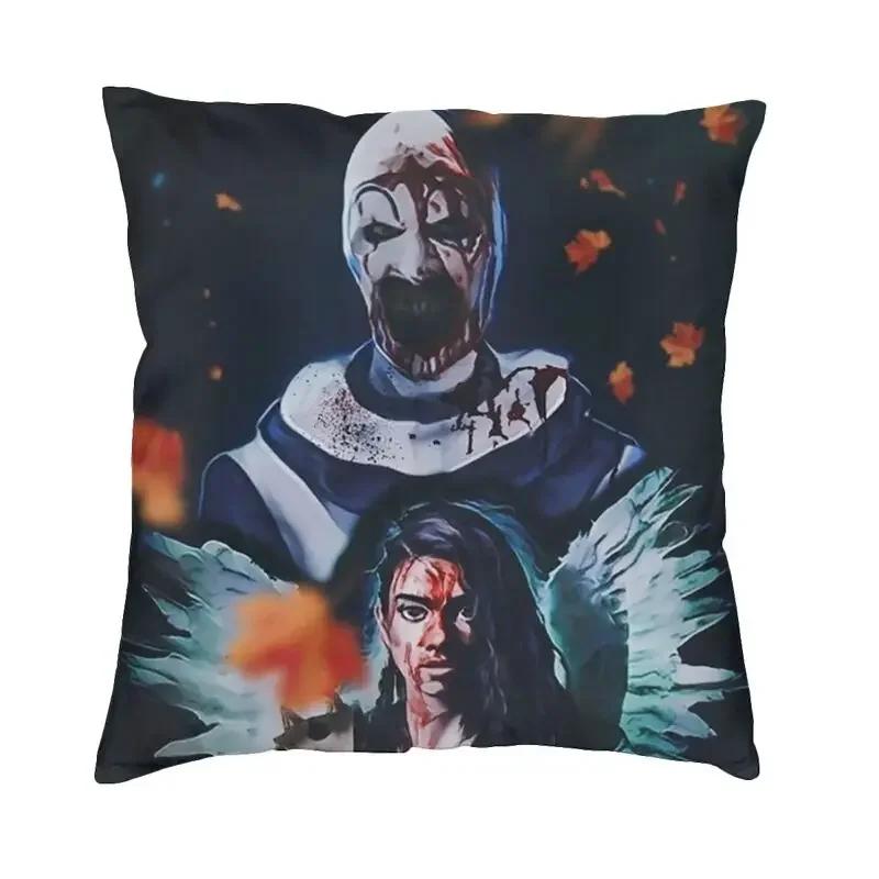 Terrifiers Movie Horror Art Slasher Halloween Cushion Cover Sofa Living Room Square Throw Pillow Case 40x40 Pillowcases