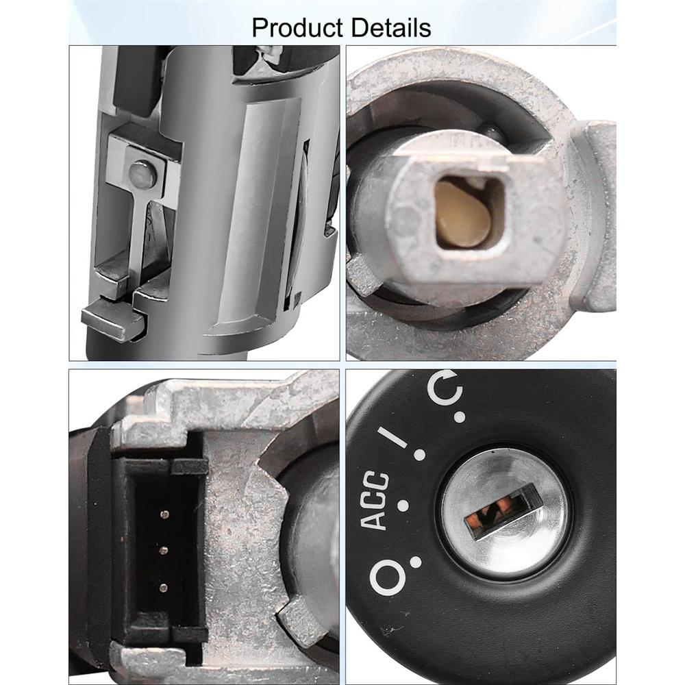 19207987 Ignition Lock Cylinder With 2 Keys  For Pontiac 2004-2008 Grand Prix