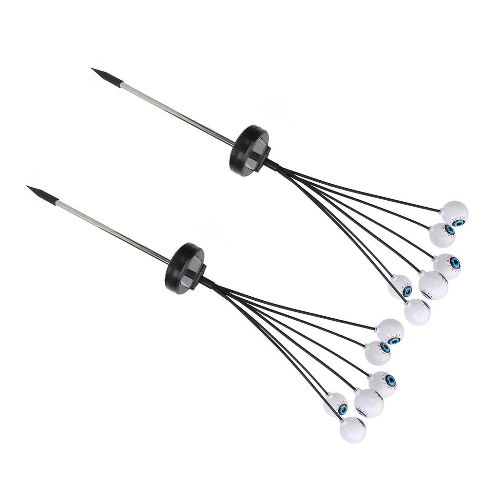 Scary Solar Eyeballs Light IP65 Waterproof Flexible Light Poles Decorative Lamp for Halloween Party