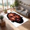 Soft Crystal Velvet Floor Rug,Kendrick Lamar Anti Slip Decorative Carpet, Plush Area Mat For Indoor Home Decoration