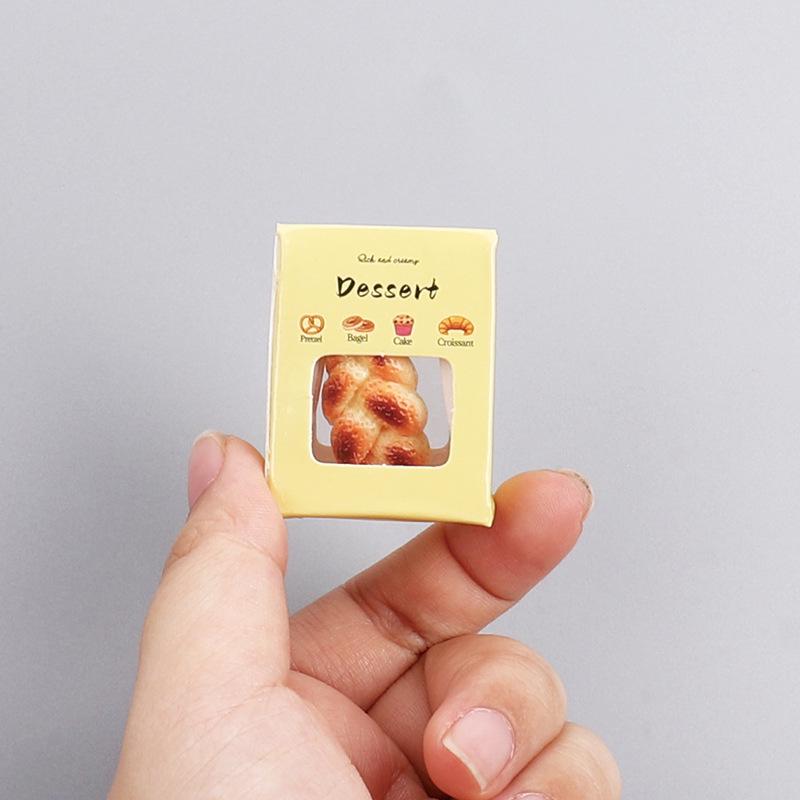 3D Dessert Bread Figurine Resin Decor for Dollhouse Pretend Play