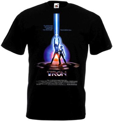 Tron Film Posteri Siyah Unisex Tişört