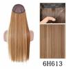 XINRAN Moda Damska Kolor Ombre Niewidoczny Długi Doczepiany Włos Syntetyczny Włókno Długie Falowane Ombre Cosplay Codzienne Noszenie Bez Klipsów Przedłużanie Włosów