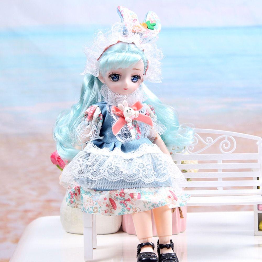 Kle opp 30 cm Bjd-dukke med klær 30 cm artikulerte leker DIY hengslet dukke Barn