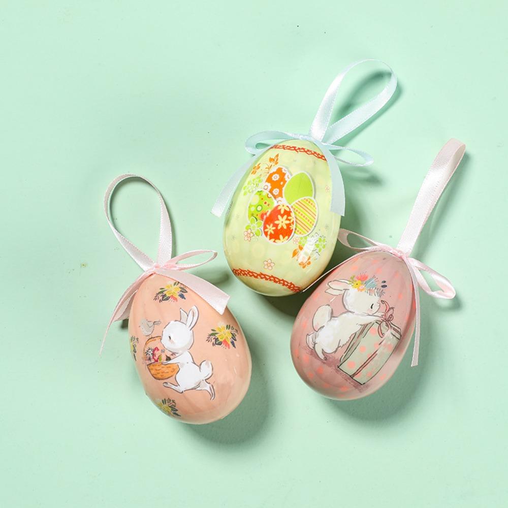 DIY Craft Easter Eggs Pendant Painted Easter Egg Props Foam Easter Eggs  Window Door Garden