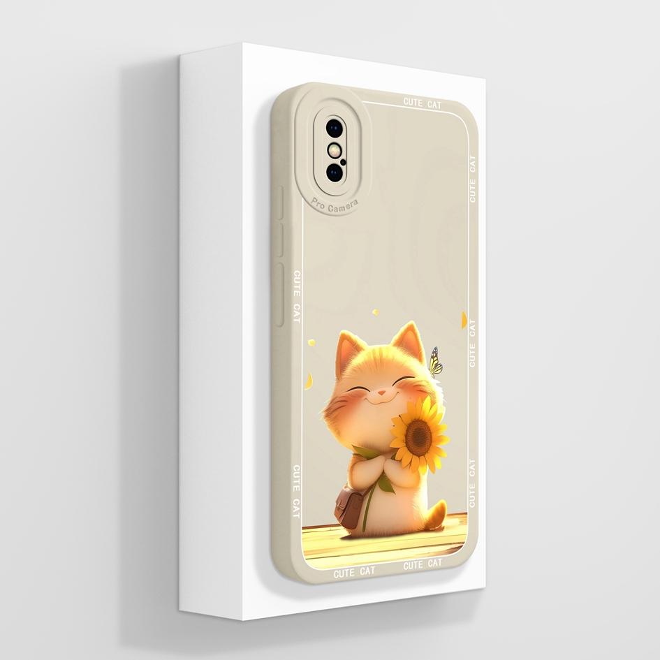 Pro Apple iPhone X XR XS SE 6 7 8 11 12 Pro Max Plus Mini Pouzdro na telefon Luxusní Vzor Květů Měkký Tekutý Silikon Protiskluzový Ochranný Pro iPhone Kryt