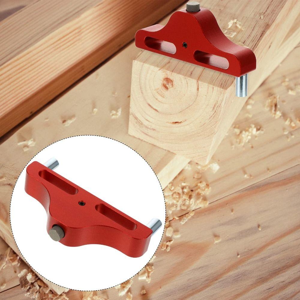 Aluminum Alloy Center Finder Accurate Scale Easy To Use Alignment Center Finder 95mm Size Blue Red Color Center Scriber