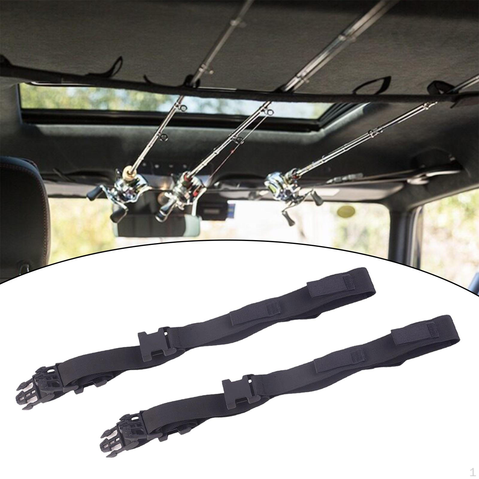 2x Rod Holder Straps Practical Easy to Install Fishing Pole Rack