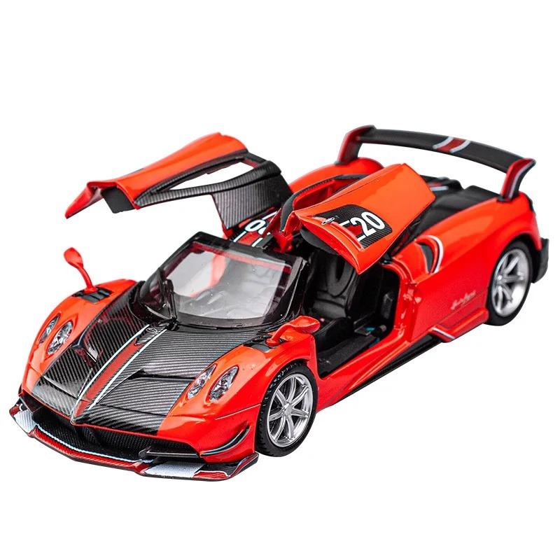 

1/32 Pagani Huayra BC Supercar игрушечная машинка из сплава металлическая коллекционная модель машинки со звуком и светом инерционные игрушки для детей красный