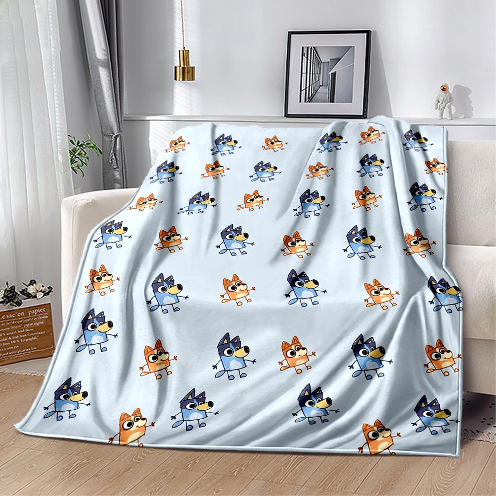 Bluey's Festive Friends Blanket Warmthful Decor Suitable for Sofa Chair Office Chair for All Occasions Modern Gift for Travel Home Birthdays