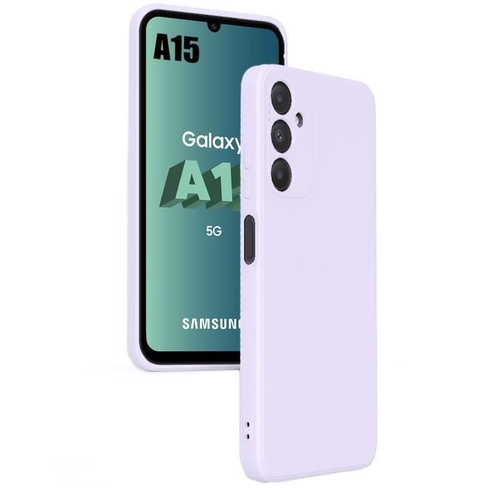 Coque - Samsung - Galaxy A15 - Silicone TPU - Antichoc - Ultra fine - Violet