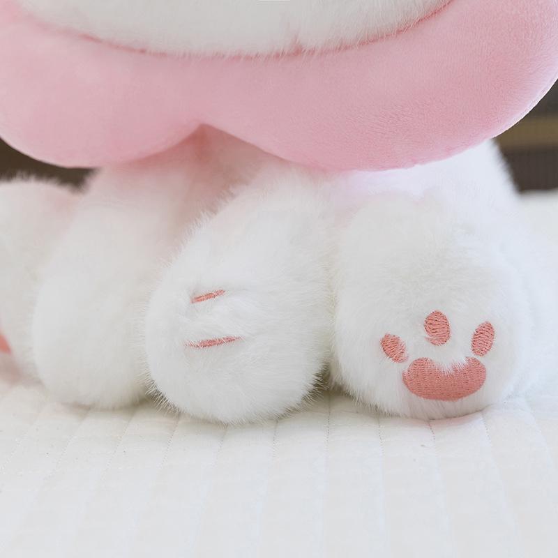 Adorable Sunflower Kitten Plush Toy - Big-Eyed Heartwarming Cat Figurine Gift