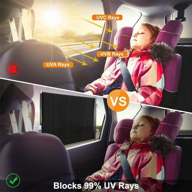 Car Auto Retractable Sun Shade Protector Windshield Front Side Visor Anti UV-Protector Folding Sheet Car Interior Accessories