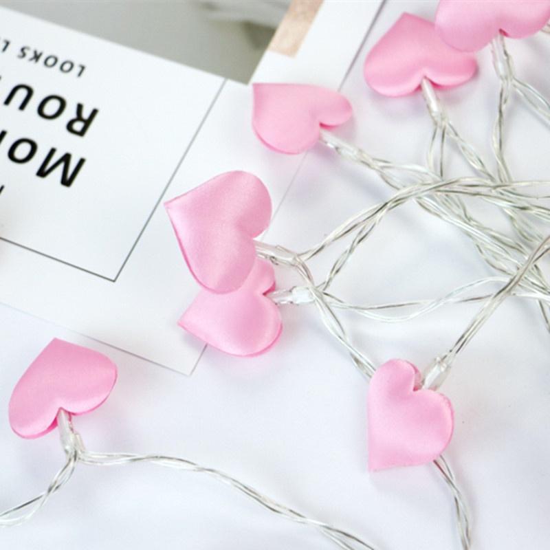 

Романтическая любовь сердце гирлянда гирлянды для дома день рождения свадебное украшение 10 LED розовый