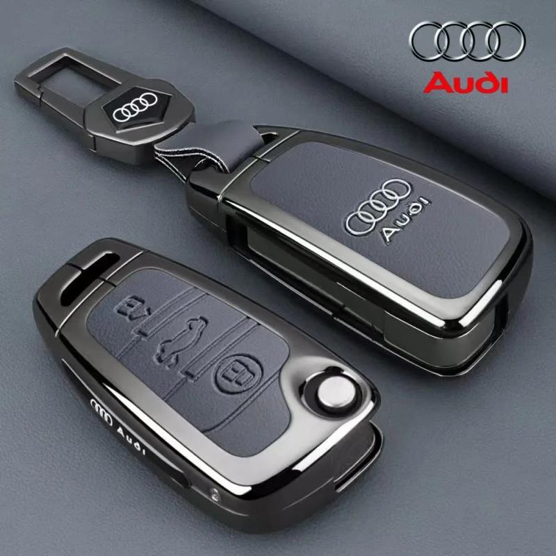 Audi 8P-hez Audi A1 A3 A4 8P 8L 8V A5 B6 B7 A6 A7 C5 C6 Q3 Q5 Q7 4F S3 S4 S6 RS3 TT Tartozék Cinkötvözet Autó Távirányító Kulcstartó Tok Borítás