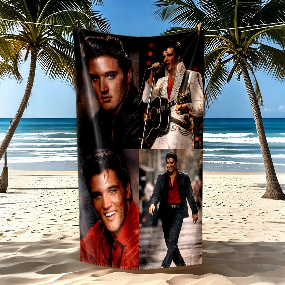 Elvis Strandtuch Weich Langlebig Schnelltrocknend Bequem Leicht Geeignet Für Sport Reisen Schwimmen Yoga Badezimmer Strand Und Pool