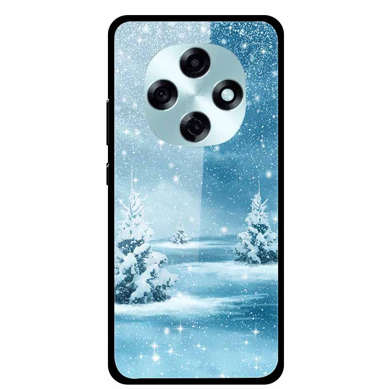 Butterfly Tempered Glass Case For A5i Pro A5 4G Case 6.67" Hard Back Cover Bumper For OPPO A6 Pro A6i A5 5G Cases Coque Capa