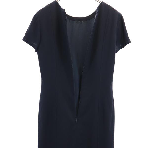YVES SAINT LAURENT Sanyo Shokai Wool Blend Short sleeve one piece Women Used