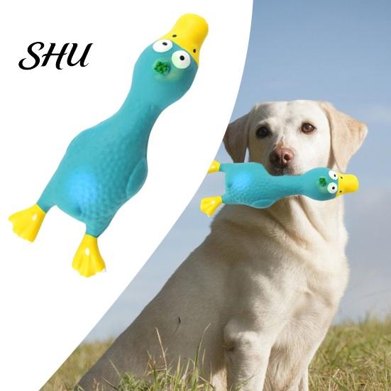 Pet Toy Chicken Shape Latex Dog with Sound Boredom Relief Teeth Cleaning for Throwing Molar Bite-Resistant Funny Squeaky Chew Cute