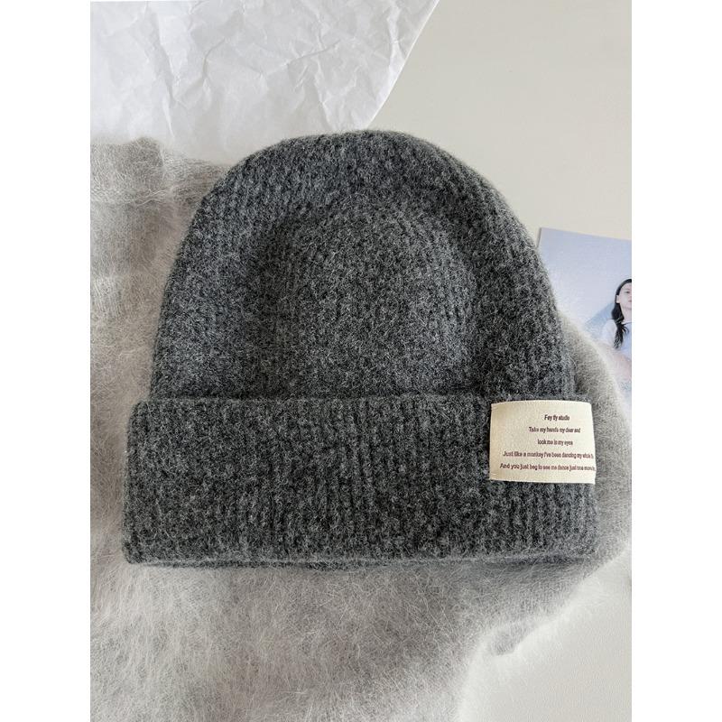 

Осень и Зима Корейский Стиль Универсальная Вязаная Шапка для Женщин Новая Утолщенная Ветрозащитная Защита Ушей Шапка-Бини Теплая Шерстяная Шапка Носок Холодная Шапка One size