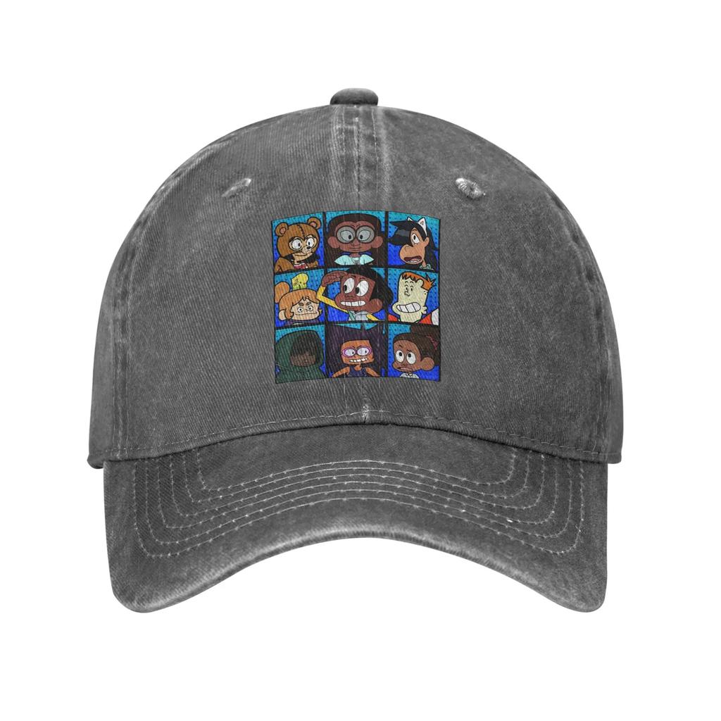Craig of the Creek Characters Blue Denim Fabric Cap Casual Baseball Caps Adjustable Hat Summer Unisex Baseball Hats