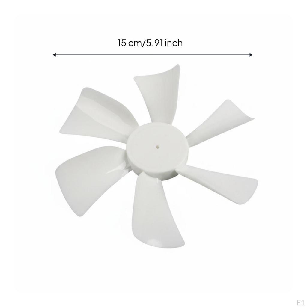 6 Inch RV Vent Fan Blade Long-Lasting Plastic Roof Low