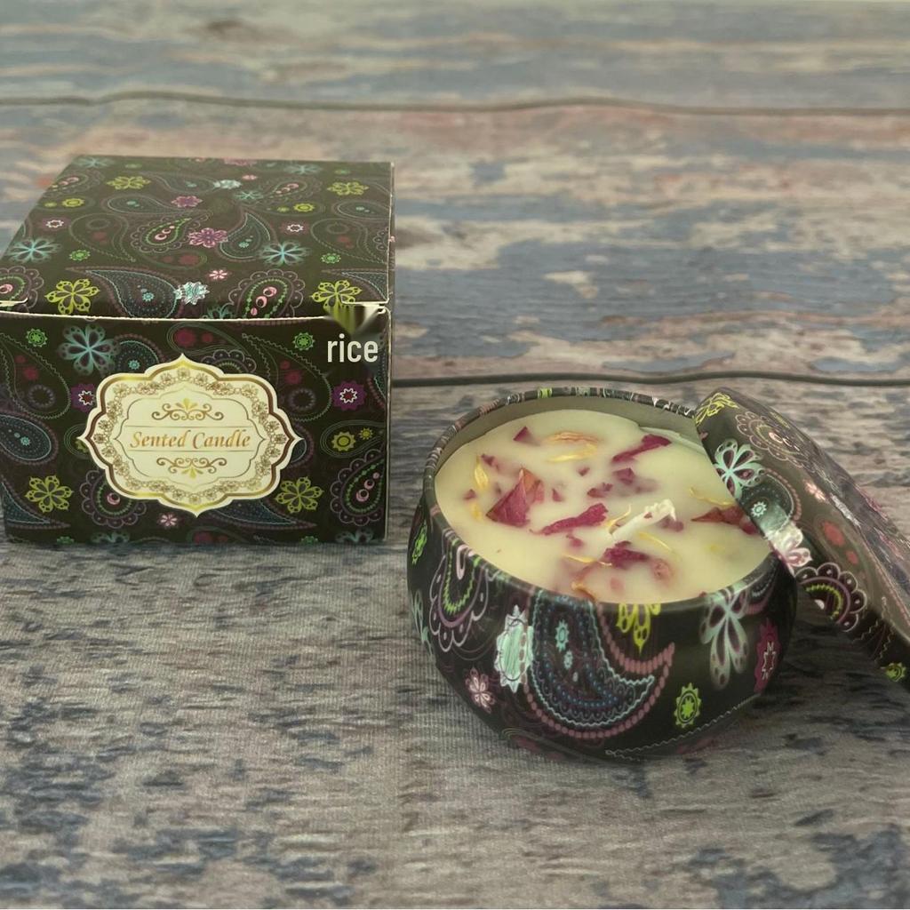 Soy Wax Dried Flower Scented Candle – Wedding & Birthday Aromatherapy Gift