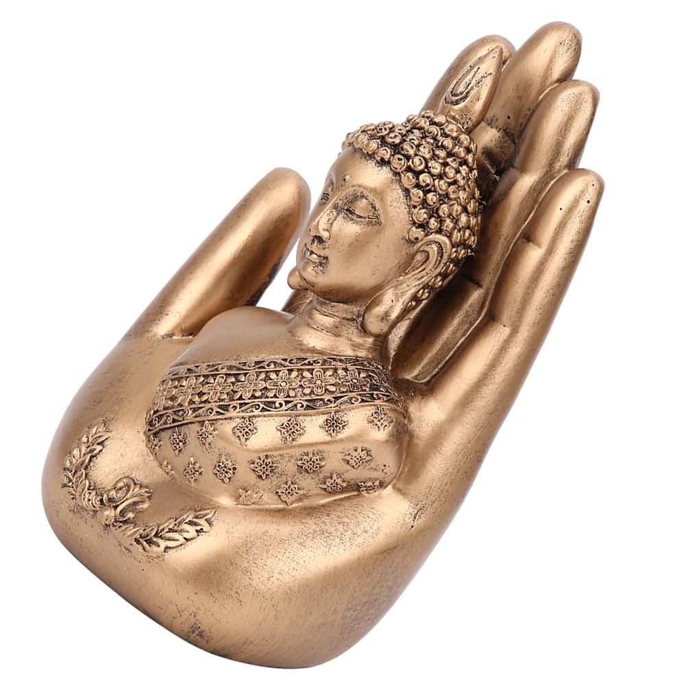 Hushåll Antik Harts Buddha Staty Ornament Konst Hantverk Kontor Skrivbord Dekoration Tillbehör
