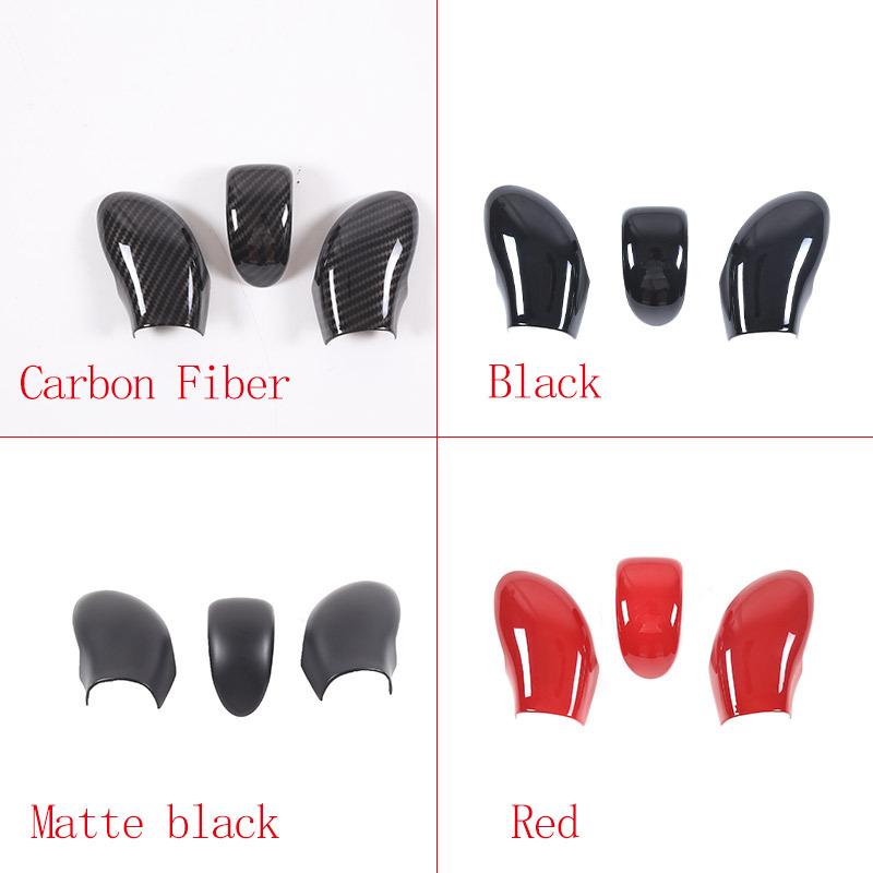 ABS Carbon Fiber For Chevrolet Corvette C6 2005-2013 Car Gear Shifter Gear Protector Head Cover Cover Car Interior Accessories