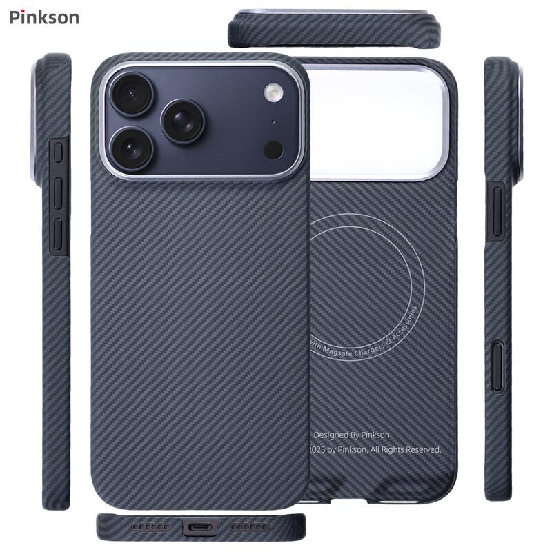 Pinkson Aramidfaser Handyhülle für Apple iPhone 17 Serie & Air