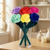 Colorful Stuffed Cartoon Plant Plush Texture Artificial Flower Doll  Christmas Valentine's Day Gift