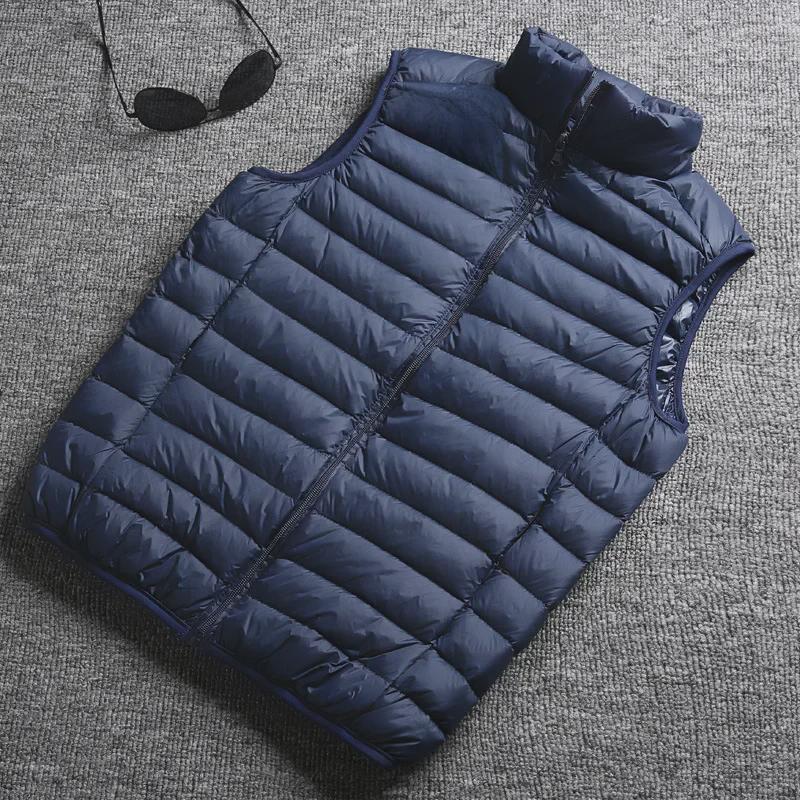 

2023 Мужской жилет с утеплителем, хит продаж, осень/зима: Тонкая верхняя одежда больших размеров 5XL