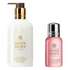 Molton Brown Oudh & Gold Bodylotion & Rhabarber & Rose Duschgel Set