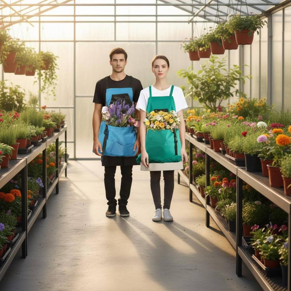 Garden Harvest Pouch Apron Oxford Cloth Picking Bag Adjustable Straps