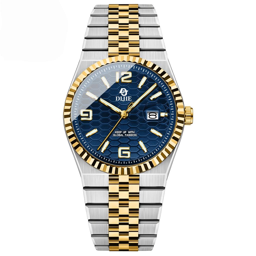 Frühling High-End Business Uhr Herren Vollautomatisch Stahlarmband Konzept Großes Zifferblatt Quarz Uhr