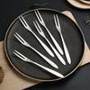10/20PCS Stainless Steel Reusable Dessert Forks Set - Mini Cake & Fruit Forks Kitchen Restaurant Hotel Party Supplies