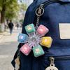 Cat Paw Keycap Keychain Mechanical Keyboard Fidget Spinner Stress Relief Toy Soft Cute Keyring For Office Desk Anxiety Gift