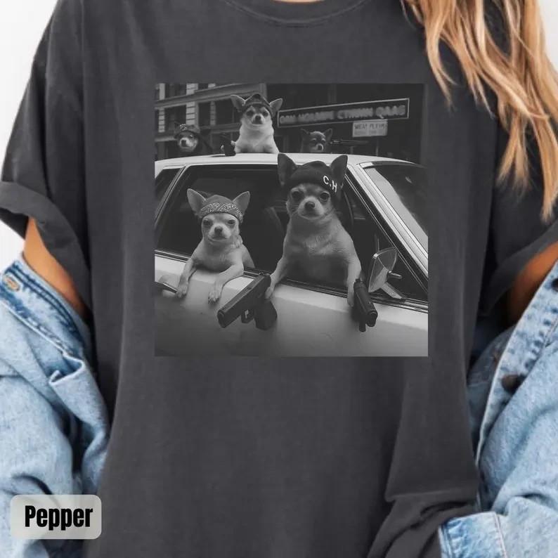 Chihuahua Meme Shirt Comfort Colors Dog Lover Tee Shirt Full Size S3XL Unisex T-Shirt XXXL
