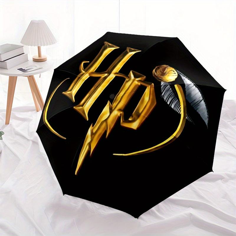 1pc Harry Potter Automatic Opening/closing Umbrella, Foldable Sunshade, Perfect Gift for Friends, Durable Plastic Handle yy250808091