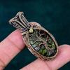 Natural Dragon Bloodstone Pendant Copper Wire Wrapping Jewelry Handmade Tree of Life Pendant Latest Design Gemstone Pendant Gift for Him