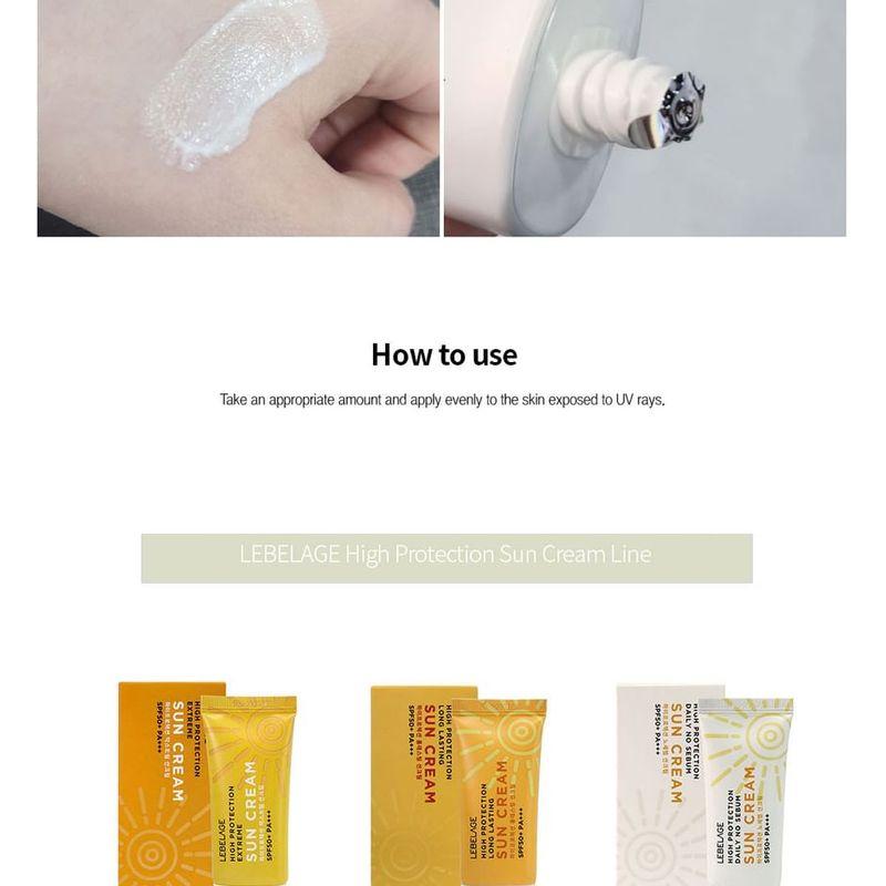 LEBELAGE - Sonnencreme mit hohem Schutz - 3 Arten