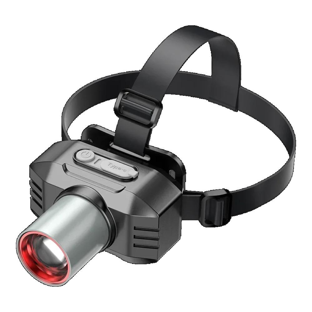 Strong Light Led Headlight Super Bright Zoom Head Mounted Flashlight USB Rechargeable Portable Camping Edc Torch Fishing Lantern