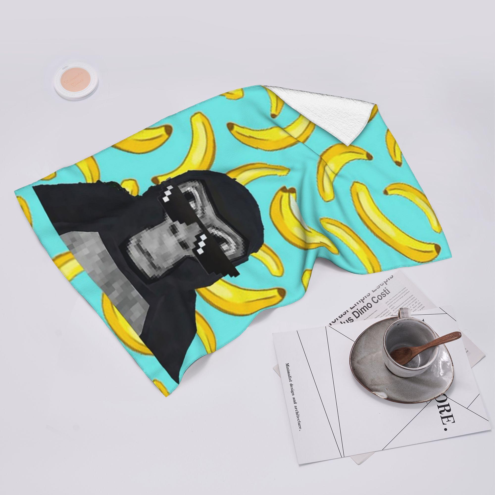 Creative Man White Gorilla Tag Monkey Soft Face Towel Quick Dry Pool Bath Cotton Towels Absorbent