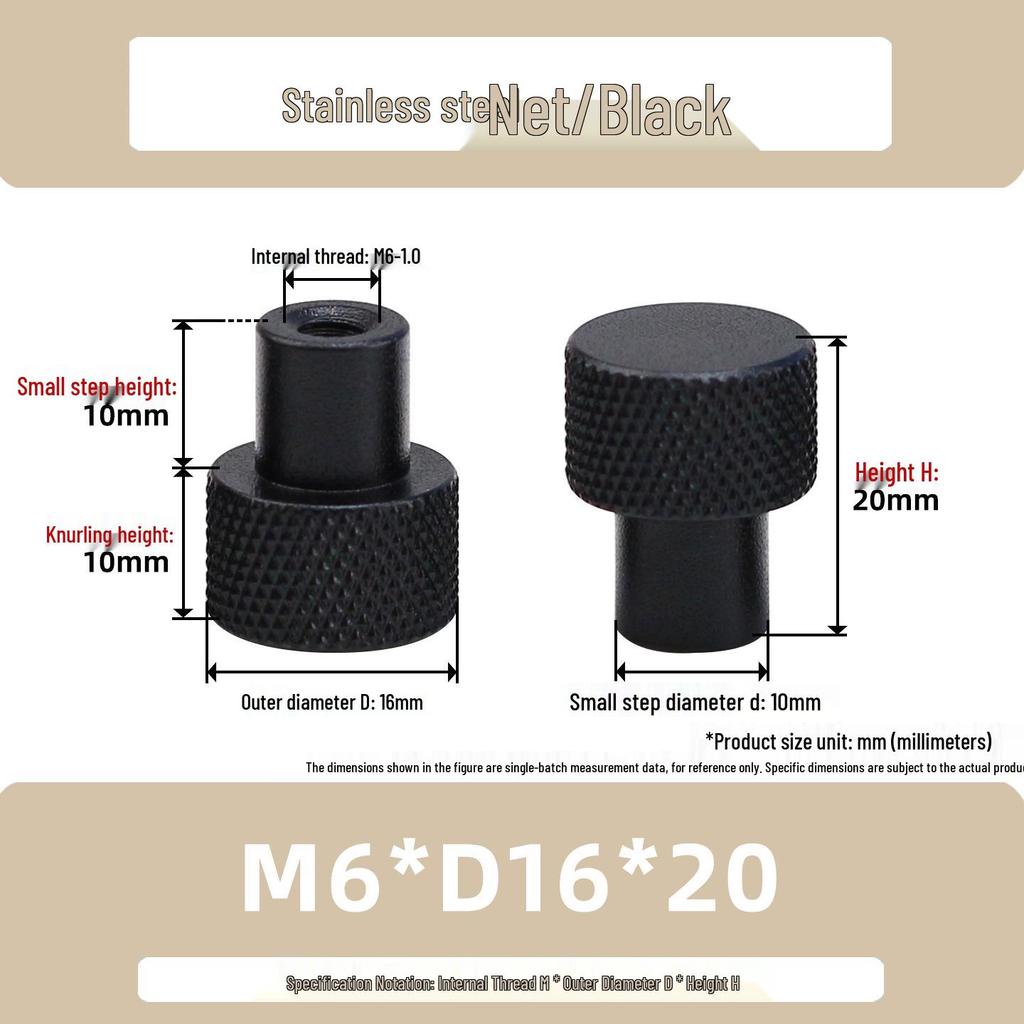 Hongkangming Stainless Steel Knurled Hand-Twist Nut for M3-M12.