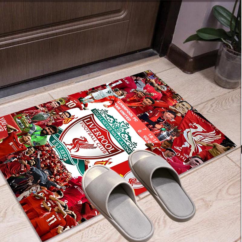 Alfombra con Patrón del Liverpool F.C., Felpudo Interior/Exterior, para Picnic, Sala de Juegos, Dormitorio, Oficina, Sala de Estar, Alfombra Decorativa para el Hogar, Regalo de Cumpleaños