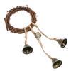 Campanelle a Vento ad Anello di Rattan Decorazione da Parete Anello di Corda di Vite Campanella per Casa Matrimonio