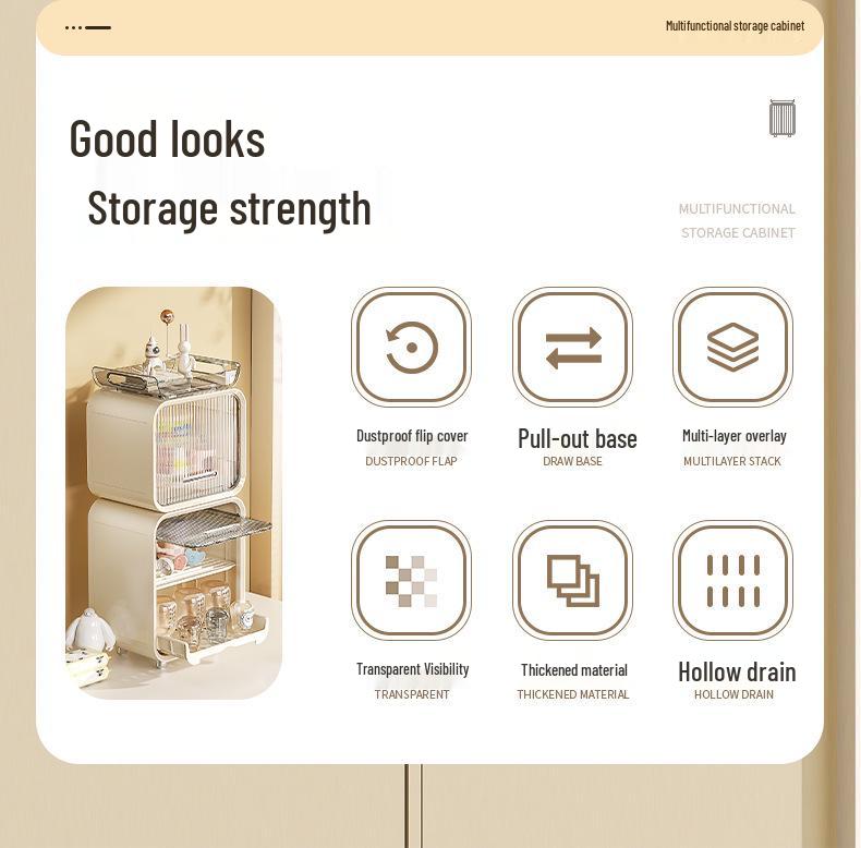 Multi-Functional Baby Bottle and Tableware Storage Rack with Dustproof Design