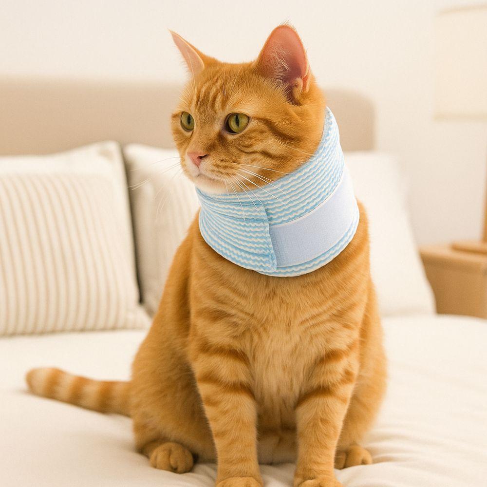 Mesh Cat Recovery Collar Soft Pet Anti-lick Collar Pet Wound Recovery Collar  Allergy Prevention