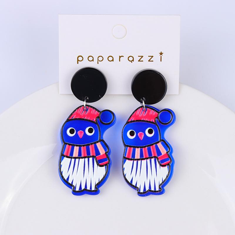 

2023 Christmas Earrings: Bell, Snowflake & Candy Cane Dangles, Women s Acrylic Studs